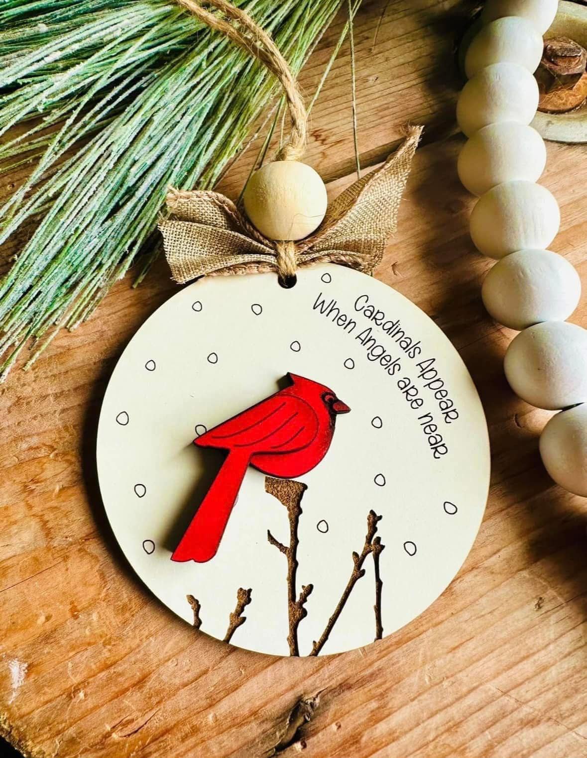 Cardinals Appear Memorial Ornament