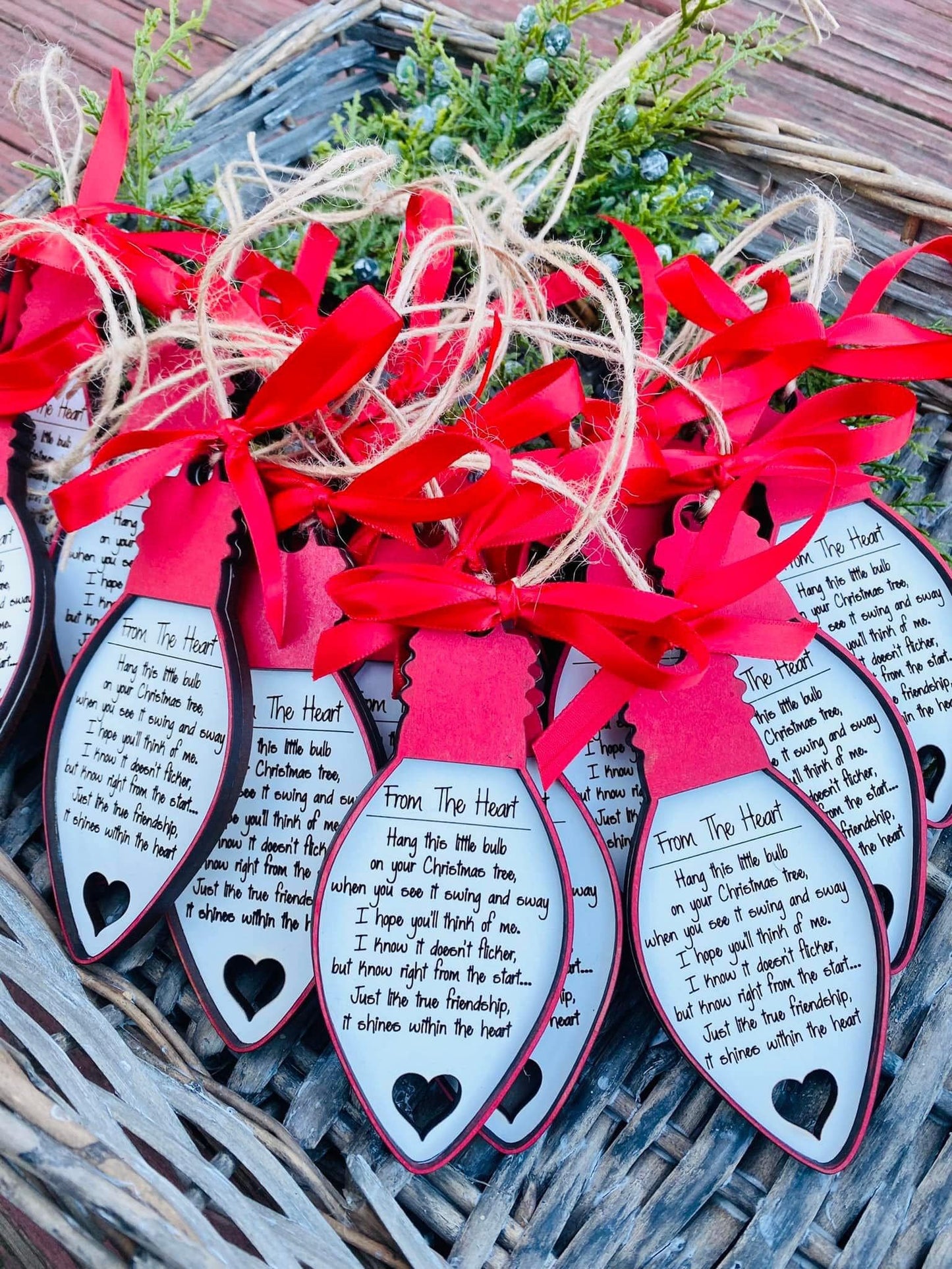From the heart Friendship ornament