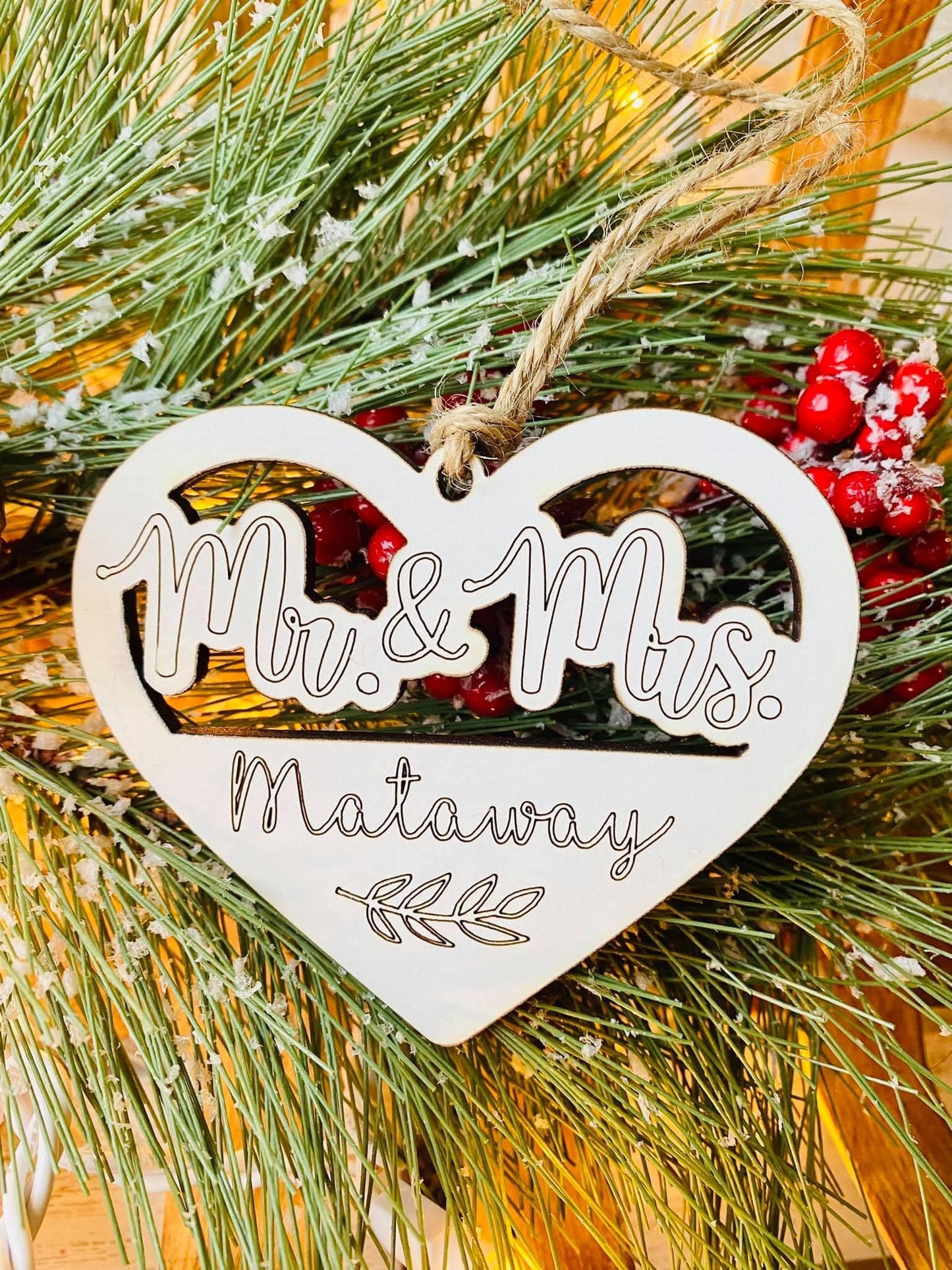 Mr & Mrs Ornament