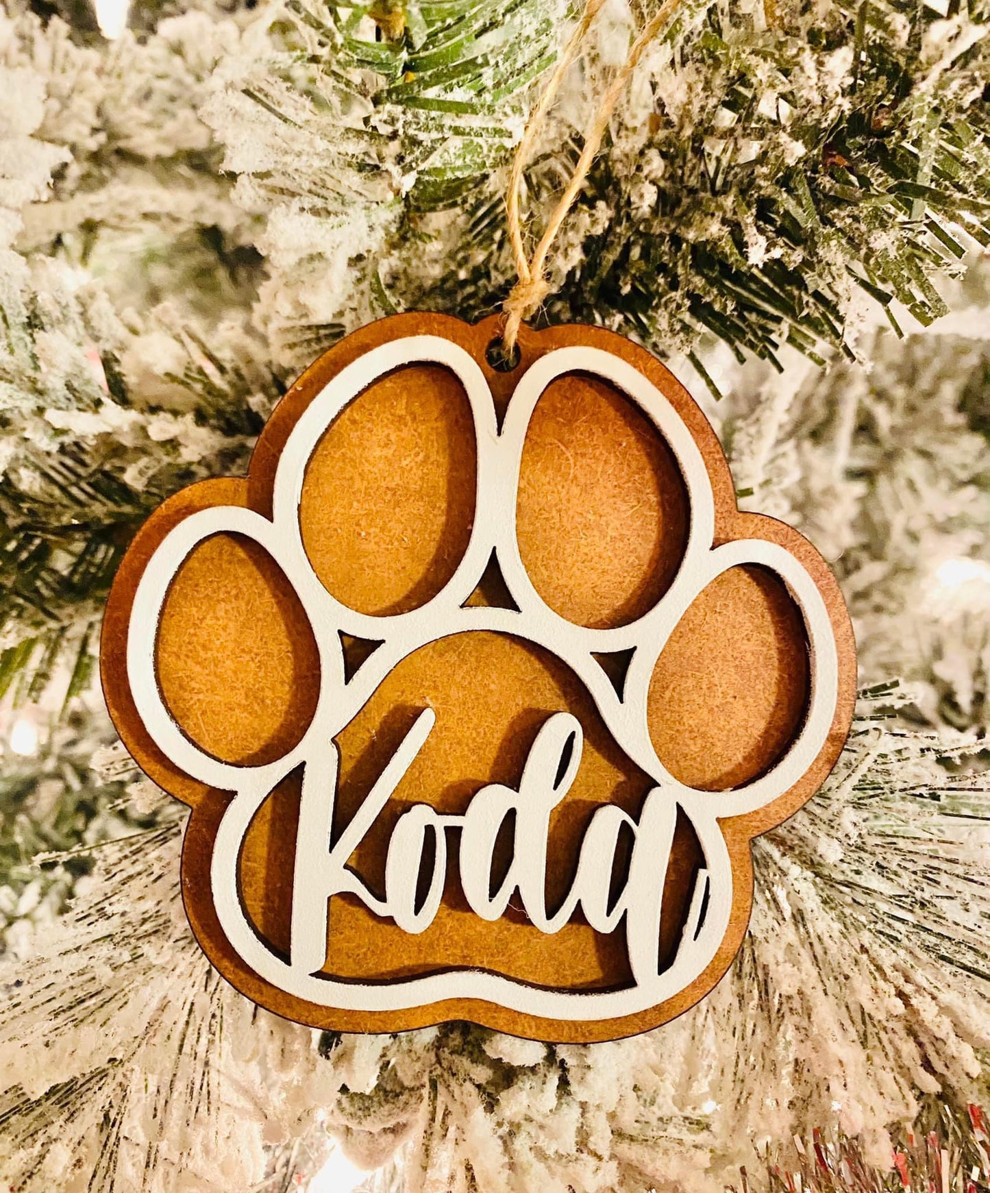 Paw print Ornament