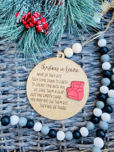 Memorial Recliner Chair Ornaments