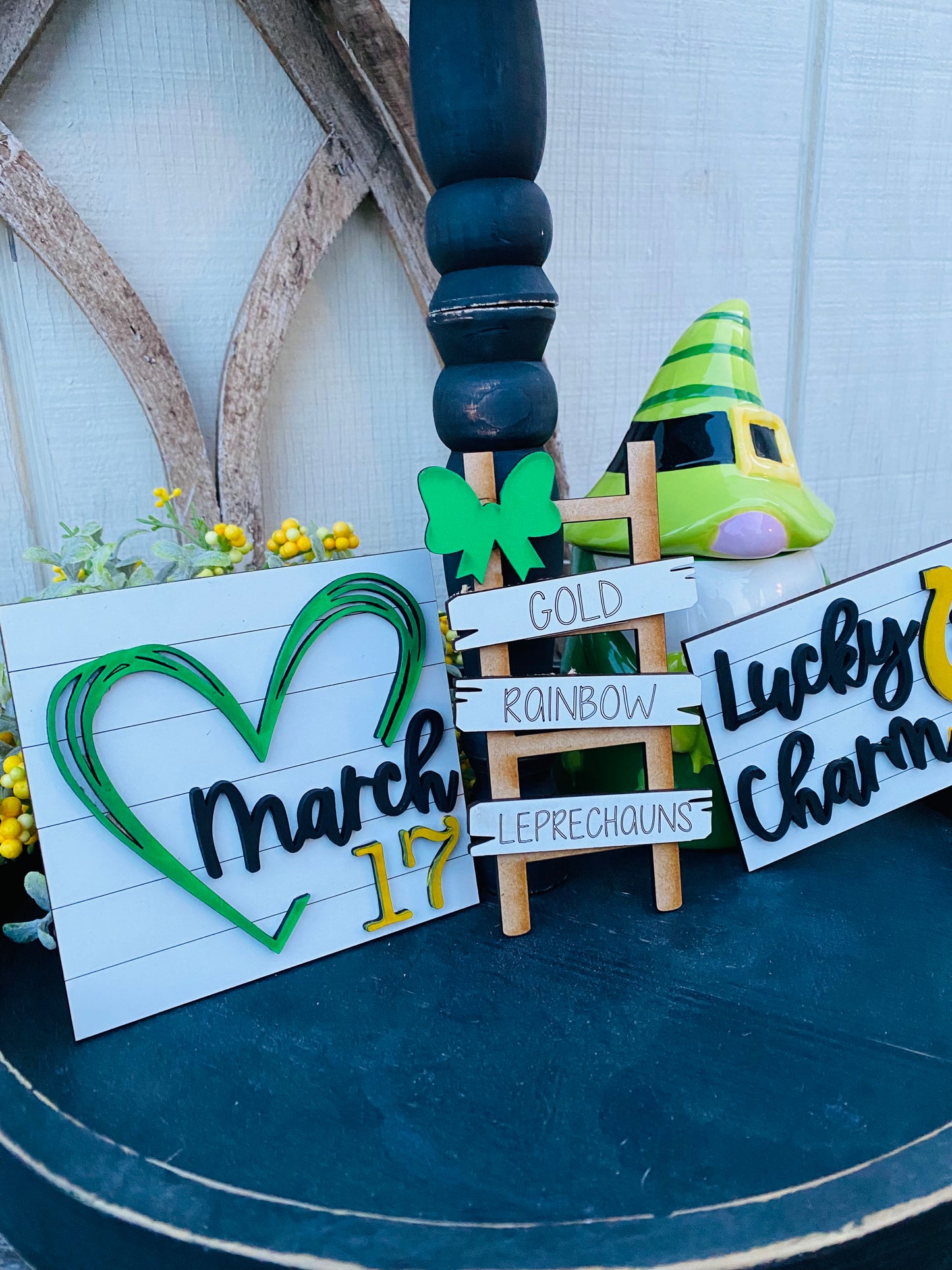 St.Patrick’s day tiered tray Set