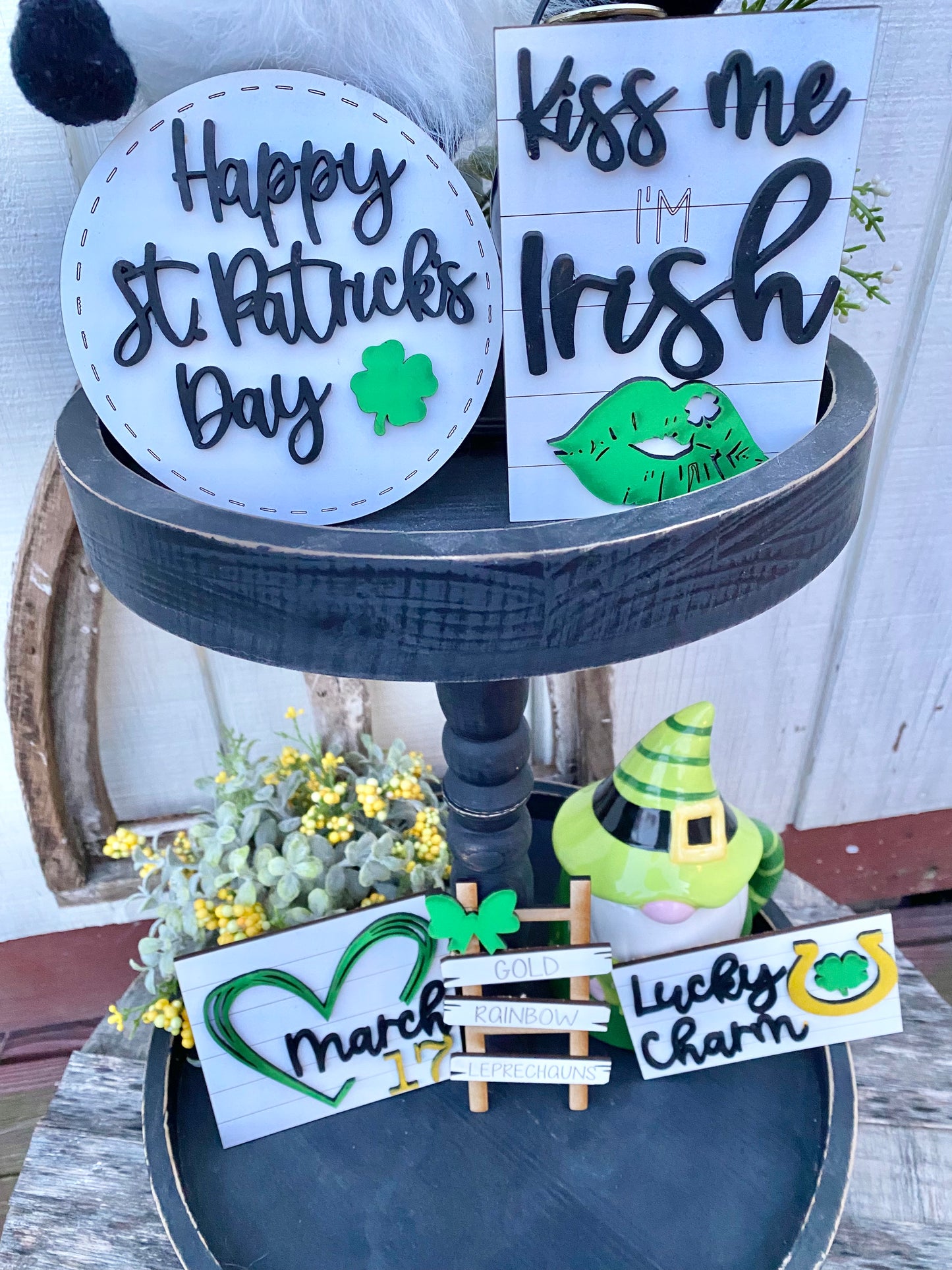 St.Patrick’s day tiered tray Set