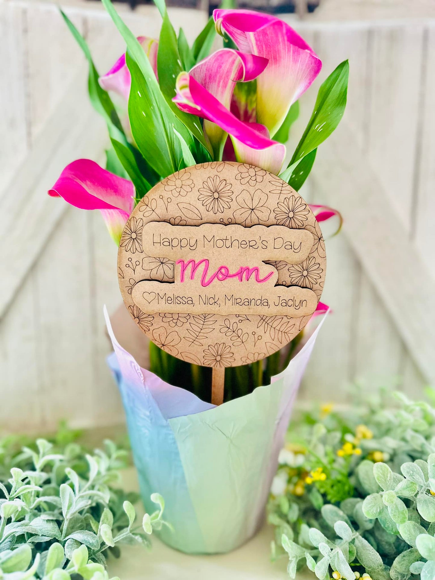 Mother's Day plant stakes