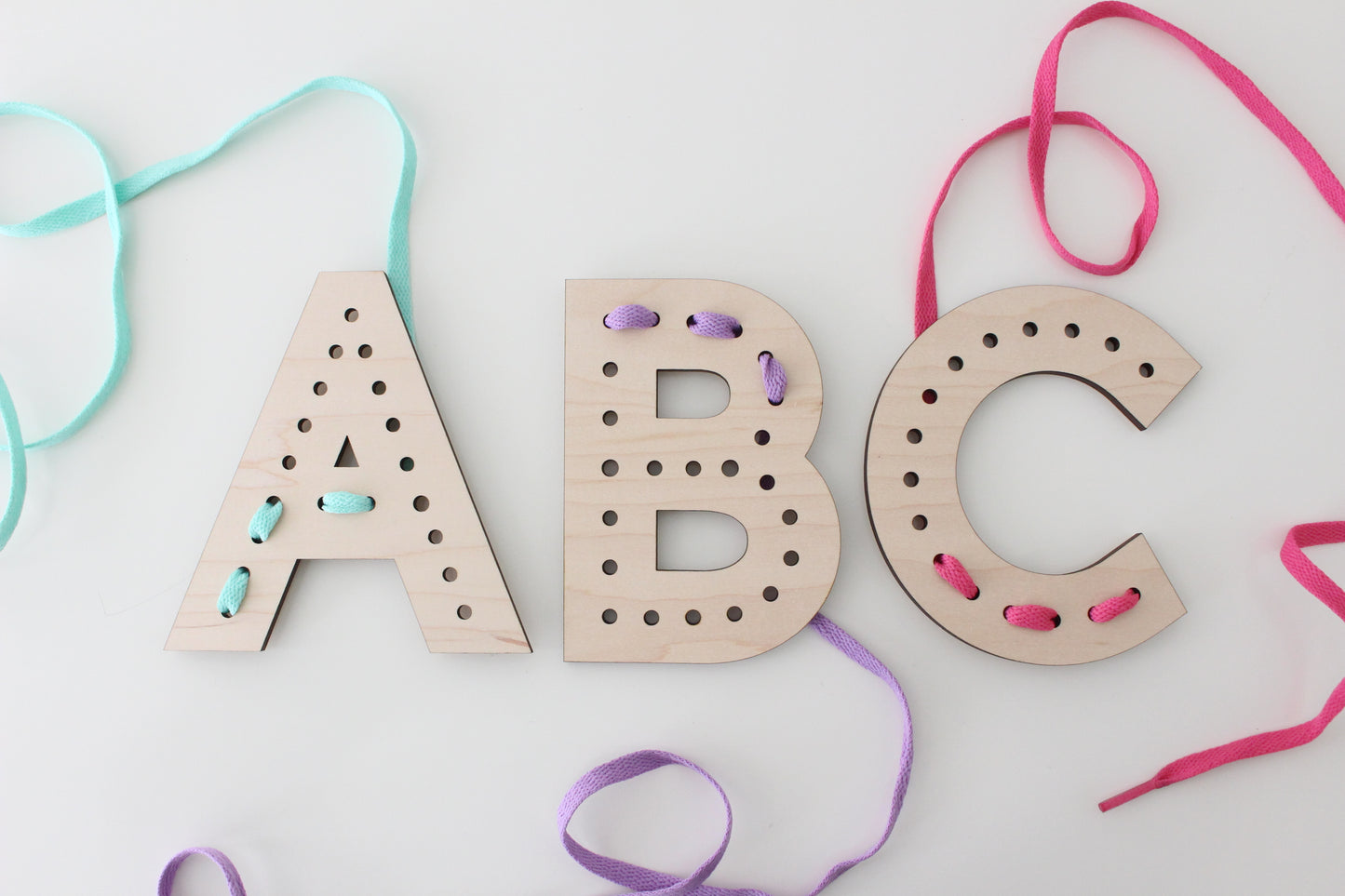 🔠 Alphabet Lacing Boards