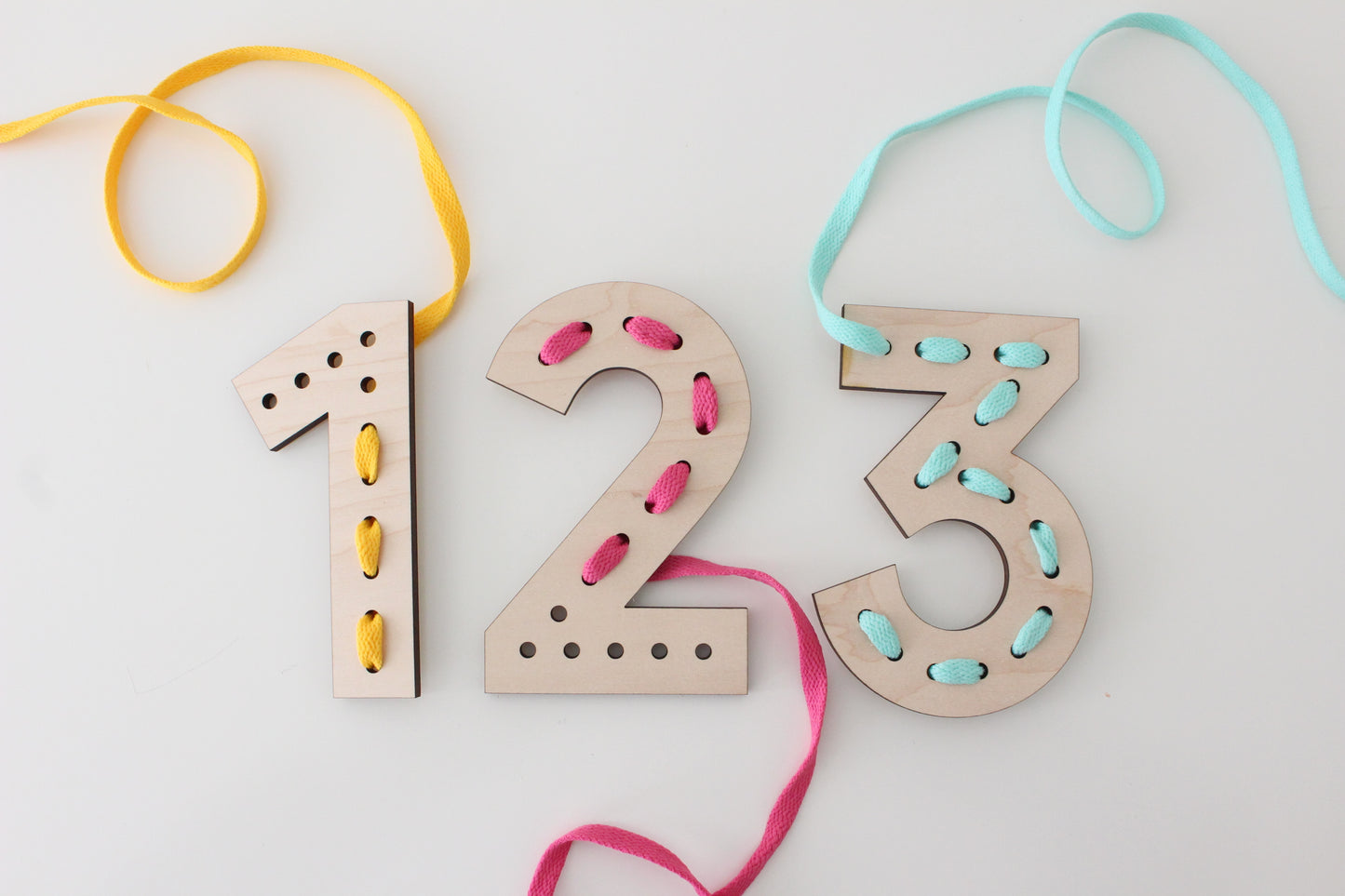 Number Lacing Boards